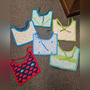 Lot of handmade bibs.